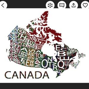 🆕 Tartan Canada Map Print